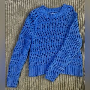 American eagle blue knitted sweater